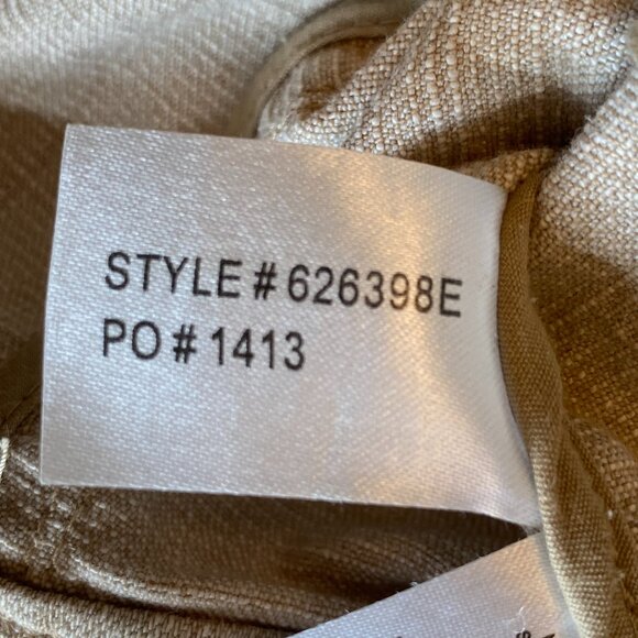 DJ Washed Denim Bomber Jacket Tan Utility Distressed Aviator Pilot Y2K 90s-M - Picture 16 of 16